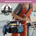 LoDird Cleaning Caddy Bag with 3 Compartments and Pockets - Black/Grey, Organizer for Supplies - Handle & Shoulder Strap, Multifunctional - Buy Online on GoSupps.com
