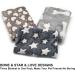 3-Pack Puppy Blankets - Super Soft Fluffy Fleece Pet Blanket for Small Dogs and Cats - Grey Cute Print - Small Size 23x15 - Bone Love Star Design - Buy Online on GoSupps.com