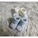 Royal Icon 2 Pairs Baby Booties 0-3 Months | Adorable & Safe Slippers for Newborn Boys & Girls | Soft & Stylish Baby Boots for Indoor & Outdoor Use | White Blue Teddy Design - Buy Online on GoSupps.com