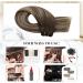Moresoo Human Hair Weft Extensions 24 Inch Dark Brown Ombre to Caramel Blonde Double Weft - 100g/Pack - Sew in Real Hair Extensions #4/27/4 - Buy Online on GoSupps.com