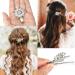 Sibba Rhinestone Bridal Hair Barrettes - 2 PCS Large Diamante Wedding Hairpins with Flower Design for Women - Elegant Crystal Hair Clip Accessories - Buy Online on GoSupps.com