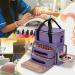 LUXJA Nail Polish Organizer | Holds 70 Bottles & Lamp | Purple Case with Bags & Pockets | Tools Storage | Patent Pending - Buy Online on GoSupps.com