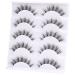 Natural Wispy False Lashes | 5 Pairs Short Faux Mink C Curl Eyelashes - Newcally Lashes - Buy Online on GoSupps.com