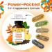 Organic Veda Turmeric Moringa Ginger Capsules - Super Antioxidants & Curcumin Supplement with 20:1 Moringa Leaf & Seed Extract Black Pepper - Energy Joints Heart Health Support - 60 Vegan Pills - Buy Online on GoSupps.com