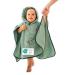 ULLENBOOM BADEPONCHO BABILY Terry from 100% cotton (Oeko-Tex certified) and made in EU-ideal as a bath towel and bathrobe for children and babies from 1-3 years of sage-green bathing poncho