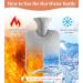 YIFOV Hot Water Bottle 2L with Soft Fleece Cover - Pain Relief & Warmth for Parents & Children - Premium Natural Rubber - Great Gift - Buy Online on GoSupps.com