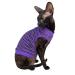 Kotomoda Cat's T-shirt Purple - Black stripes (S) S Purple