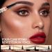 lisutupode Microblading Eyebrow Pencil Water Resistant Double Sided Eyebrow Pencil and Waterproof Tinted Gel Eyebrow Tinting Gel Full Body Eyebrow Tinting Gel 3 Black - Buy Online on GoSupps.com