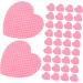 FOMIYES 400 Sheets Eyelash Cleaning Pads Nail Dip Powder Remover Nail Polish Remover Heart Shaped Nail Wipes Cotton Nail Wipes Lash Remover Nail Polish Pads Gel Remover Pads - Buy Online on GoSupps.com