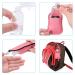 Duufin Hand Sanitizer Keychain Holders Set - 60 Pieces - 30 Reusable Clear Bottles & 30 Holders - Colorful Patternless - Buy Online on GoSupps.com