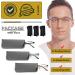 HOTJOJO 3 Pack Blue Light Blocking Reading Glasses for Men - Metal Frame Rectangle Computer Readers - 3 Colors, +1.50 Magnification (Black Gold Metalgun) - 3 Pack - Buy Online on GoSupps.com