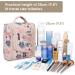 Women's Beige Flamingo Travel Hanging Toiletry Wash Bag | Medium Cosmetic Organizer - Buy Online on GoSupps.com