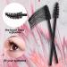 Ukerdo Disposable Eyelash Spoolie Wands - 50pcs Pink Angled Lash Comb Brush for Mascara Applicator and Eyebrow Makeup - Buy Online on GoSupps.com