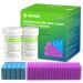 AUVON Blood Glucose Test Strips & Diabetic Lancets Kit 100 Test Strips for Diabetes 30 Gauge 100 Lancets for Blood Testing with Less Pain Fit AUVON DS-W Glucose Meter