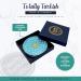 Totally Turkish Metal Compact Mirror Small Folding Round Mirror With Magnetic Close 1x & 2x Magnification For Handbags Make-Up Travel & Commutes Bright & Funky Geometric Pattern (Sky Blue) - Buy Online on GoSupps.com
