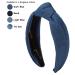 YETASI Blue Denim Headband for Women - Trendy Dark Blue Knotted Headband | Non-Slip & Long Lasting - Buy Online on GoSupps.com