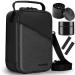 Smell Proof Bag, Smell Proof Stash Box, Smell Proof Containers with Combination Lock, Smell Proof Pouch, Smell Odor Proof Case Travel Storage Bags, Smell Proof Box Birthday Gifts for Men/Women BLack