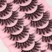 Shop 10 Pairs Natural Look Wispy Faux Mink False Eyelashes - Fluffy Cat Eye 18MM Volume for Stunning Lashes - Buy Online on GoSupps.com
