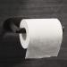 Matte Black Toilet Paper Holder - Stainless Steel Adhesive Roll Holder for Bathroom - Buy Online on GoSupps.com