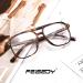 Feizedy Retro 70s 80s Blue Light Filter Glasses for Women & Men - Stylish PC Gaming Glasses with Blue Light Blocking B2866 Leopard 54mm - Buy Online on GoSupps.com