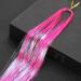 Fake Hair Pet Fiber Luxurious Hair Extensions - Hair Tinsel Glitter Hair Extension Hair Shimmer Strands Hair Dye Colored - Buy Online on GoSupps.com