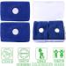 2 Pairs Anti-Nausea Travel Sickness Relief Wristbands - Natural Acupressure Bands for Adults & Kids - Blue - Buy Online on GoSupps.com