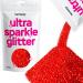 Hemway Ultrafein/Extra Fine Sparkle Glitter 100g 3 5 Unzen Cosmetic Sicher 1/128" - Red Holographic Red Holographic Ultrafine - 100g