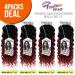 FreeTress Beach Curl 12 Synthetic Hair Crochet Braids 4-Pack 1B - 12 Inch - Buy Online on GoSupps.com