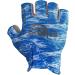 Fish Monkey FM18 Stubby Guide Gloves Blue Water Camo Medium - High Performance Fishing Gloves - Buy Online on GoSupps.com