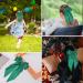 Green Satin Big Hair Bow Clip for Women and Girls | French Barrette Ribbon Hair Accessory | Cute Gift Idea - Buy Online on GoSupps.com