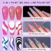 Reflective Glitter Gel Nail Polish 5ml Sparkling Black Gel Liner Polish Shimmer Diamond Soak Off UV Gel Nail Varnish Glitter Nail Gel Manicure for Party Holiday Home Use (R07) - Buy Online on GoSupps.com