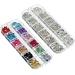 4488 Pieces Nail Art Rhinestones Crystal Flatback with Tweezers - Colorful AB Color & Clear Rhinestones for Nails, Clothes, Shoes, Bags Decoration - Buy Online on GoSupps.com