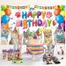 Cat Happy Birthday Backdrop Cat Birthday Party Decorations Kitten Photography Background for Pets Kitty Lover Kids Cat Theme Birthday Party Supplies - Buy Online on GoSupps.com