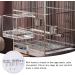 Saderoy Bird Bath Cage - Leak-proof Bathtub with Hanging Hooks for Small Birds | Ideal for Parrots, Lovebirds, and Canaries | Portable Shower Accessory - Buy Online on GoSupps.com