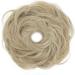 S-Noilite Women's Thick Messy Bun Hair Scrunchie in Ash Blonde Mix Bleach Blonde - Ponytail Extension for Chignons and Updos - Buy Online on GoSupps.com