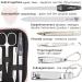 Three Swords 8-Piece Manicure Set 'Roma' | High-Quality Nail Care in Pink Synthetic Leather Etui | Includes Nail Scissors Clippers Tweezers & Glass Nail Files - Buy Online on GoSupps.com