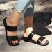 MEGNYA Orthotic Sandals for Women - Plantar Fasciitis & Flat Feet Support, Orthopedic Walking Slide Sandals with Arch Support - Size 8.5, Black Snake - Buy Online on GoSupps.com