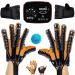 Finger Rehabilitation Stroke Both Hand Training Rehabilitation Robot Gloves Stroke Hemiplegia Hand Splint Finger Orthosis for Relieve Wrist & Thumb Pain(Size:XXL size Color:orange) XXL size orange