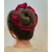 Mytoptrendz Large Mulberry Pure Silk Scrunchies Solid Color Hair Tie Ponytail Holder (Red) - Buy Online on GoSupps.com