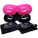3D Contoured Sleep Eye Mask - Soft Blackout Blindfold with Adjustable Strap | Light Blocking Protects Eyelashes - Buy Online on GoSupps.com