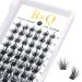 Eyelashes 72 PCs B & Q eyelashes DIY Individual eyelashes for beginners reusable eyelash bushes wispy fluffy single eyelashes for eyelash extensions at home (B20 D-8-16Mix) D-8-16 MIX B 20