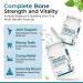 ALLBE Chelated Ca & Multi-Minerals Capsules, 400mg Calcium and 200mg Magnesium with 7.5mg Zinc Supplements, Pack of 90 Bones and Teeth Support Capsules, Serving Size: 2, 30 Days Supply - Buy Online on GoSupps.com
