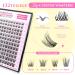 Calailis DIY Eyelash Extensions Set - 132 D Curl Individual Lashes Adhesives & Remover | Complete Lash Extension Kit - Buy Online on GoSupps.com