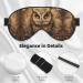 Owl Beliefs Print Unisex Sleep Mask - Double-Sided Eye Mask for Sound Sleep & Skin Care | International Shipping Available - Buy Online on GoSupps.com