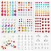 9 Sheets Face Gems Stickers Self Adhesive Rainbow Festival Face Diamonds Rhinestones for Makeup Multicolored Rainbow Glitter Jewels Nail Gems Stickers for Face Eye Arm Nail Decoration Party
