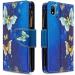 Miago Gold Butterfly Leather Wallet Case for Huawei Y5 2019 - 9 Card Slots Colorful Zip Flip PU Leather Protective Cover - Buy Online on GoSupps.com