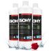 Biohy Glaskeramik hob field (3 x 1 liter) |Ceranfeldreiniger for the kitchen |High gloss fat solder without scratches |Kitchen cleaner as a supplement to the Ceranium field scraper |Biologically degradable 1 L (3 pack)
