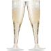100 Gold Glitter Disposable Champagne Flutes for Parties, Events, Weddings - Plastic Mimosa Bar Glasses - Toasting Cocktail Cups - Buy Online on GoSupps.com