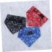 FRCOLOR 3pcs Puppy Collars Towel Bibs Pet Bandana Collar Pet Collar Scarf Accessories Necklace Small Dog L As Shown - Buy Online on GoSupps.com