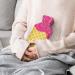 Strawberry Ice Cream Hot Water Bottle with Lid - Pain Relief & Foot Warmer | Rubber Hot Water Bag for Cold Therapy - Buy Online on GoSupps.com